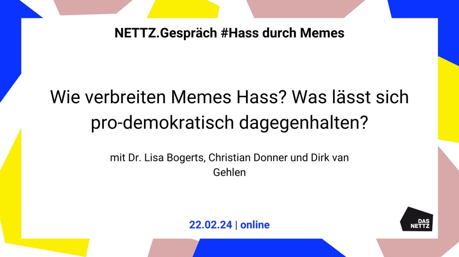 Wie verbreiten Memes hass? Was lässt sich prodemokratisch dagegenhalten?