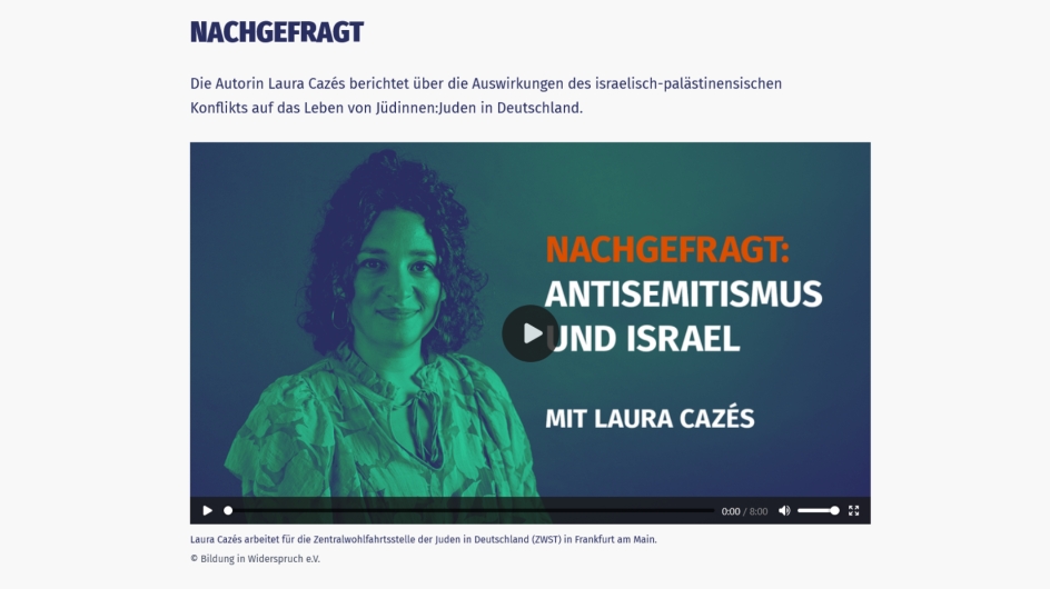  Expert:inneninterview zu israelbezogenem Antisemitismus von "An Allem Schuld"