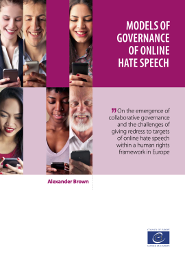 Models of Governance of online Hate Speech